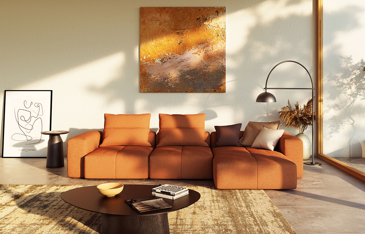 Sedežna garnitura CUBIAN SOFT Mehka in udobna sedežna