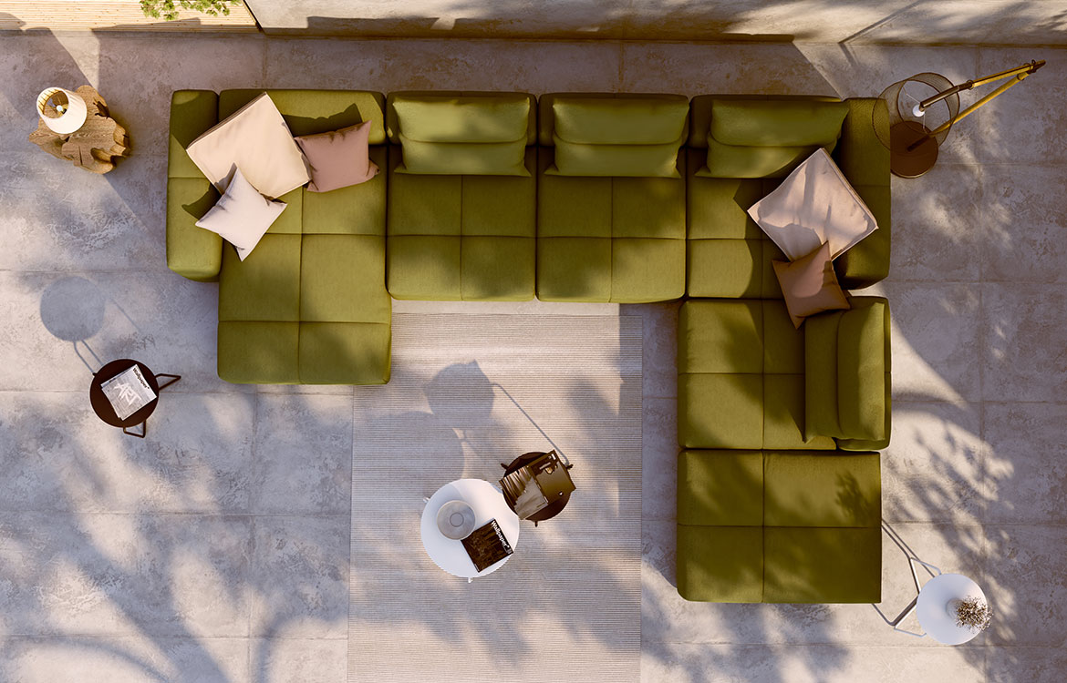 Sedežna garnitura CUBIAN SOFT Mehka in udobna sedežna